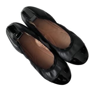 susina cap toe black ballet flats size 9